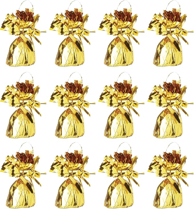 Beistle 50804-GD Metallic Wrapped Balloon Weights by Beistle