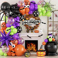 Halloween Balloon Arch Garland Kit, Explosion Star Foil Balloons by OTLGEUA