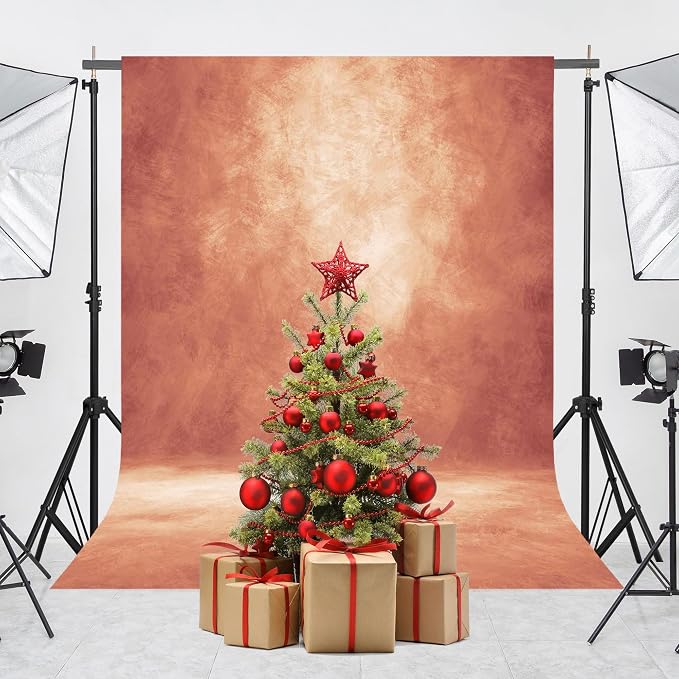 Abstract Photography Backdrop for Photoshoot 8x10ft, Brick Red, No Stand | - Image 4
