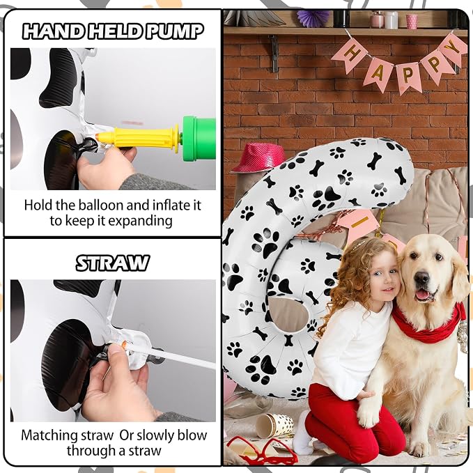 40 Inch Dog Foil Birthday Balloons - Image 4