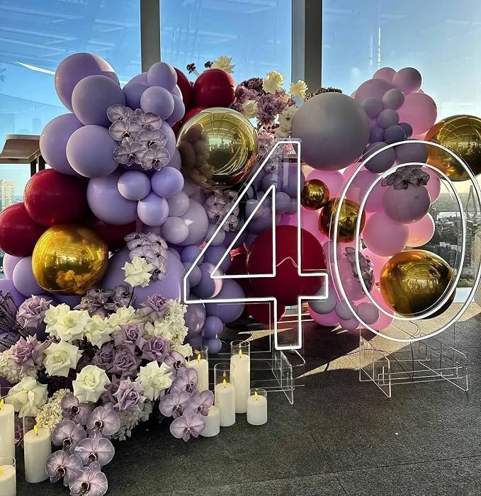 Purple Balloons, Birthday Decoration, Wedding Party, Baby Shower Decorations - Image 6