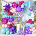 Pink and Teal Blue Balloon Arch Garland Kit by Cledeco