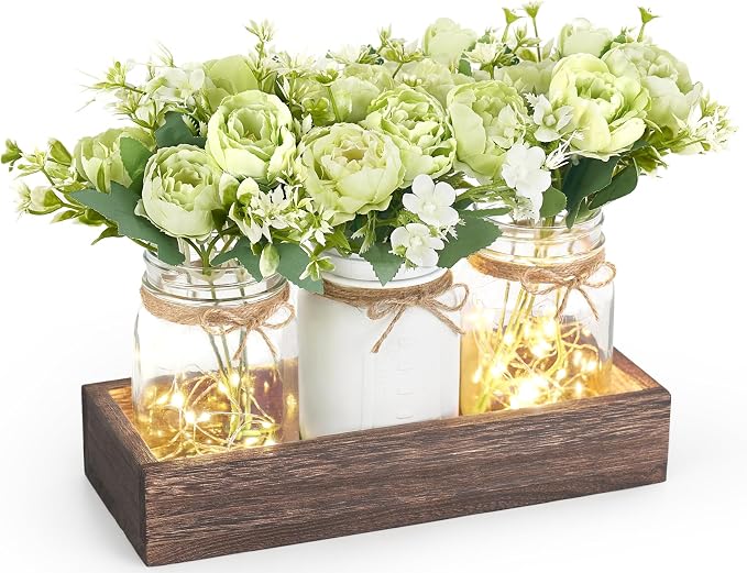Mkono Mason Jar Lights Centerpieces by Mkono