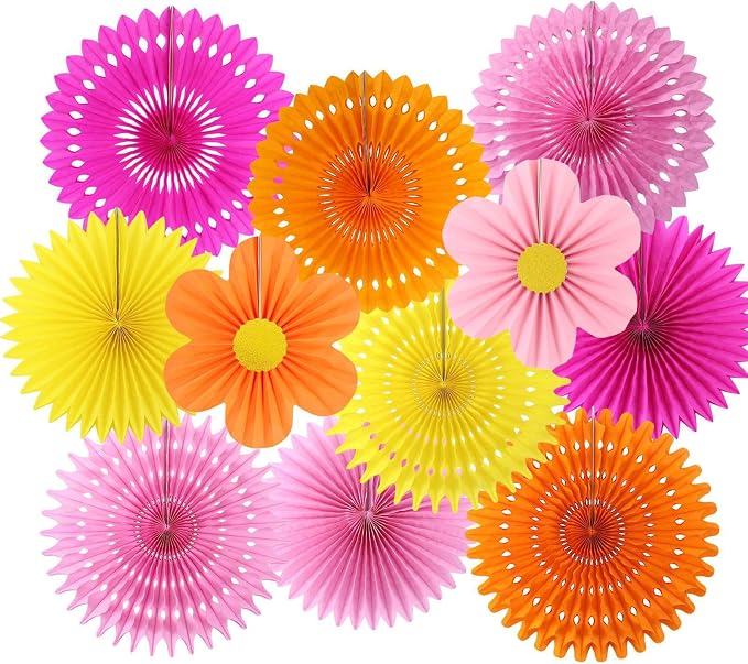 zilue Paper Fans Party Decorations Paper Flowers Decorations by zilue