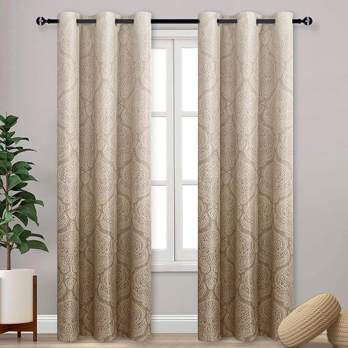 DWCN Ombre Blackout Curtains for Bedroom by DWCN