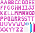 LIOZEOKUN Letter Balloons 16 Inch Alphabet A-Z Mylar Foil Balloons 2 Set by LIOZEOKUN