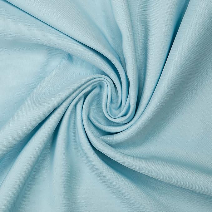 Gee Di Moda Square Tablecloth - 85 x 85 Inch Baby Blue Table Cloth for Large Square or Round Tables - Heavy Duty Washable Fabric - for Buffet Table, Holiday Party, Dinner, Wedding & Baby Shower
