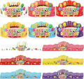 48 Pcs Happy Birthday Crowns Party Hats by Lemicin