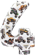 Toyland® 26" Monster Jam™ Number 4 Foil Balloon by Toyland