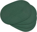 Placemats Set of 4, Woven Oval Braided Dining Table Mats | 12 x 17.5 Inch Size by Noctiflorous