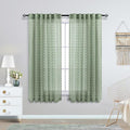 KOUFALL Sage Green Small Curtains by KOUFALL