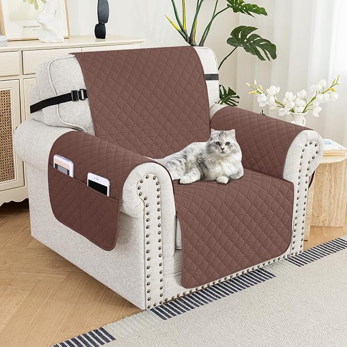 XINEAGE Quilted Chair Sofa Cover Waterproof Chair Covers by XINEAGE