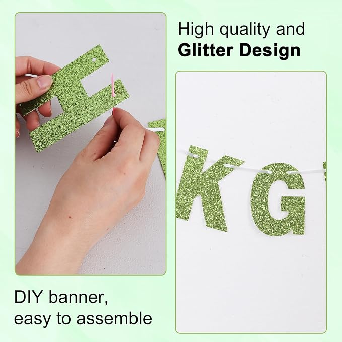 BEISHIDA Grass Green 116 PCS A-Z DIY Letter Custom Banner Party Decor | 111 - Image 3