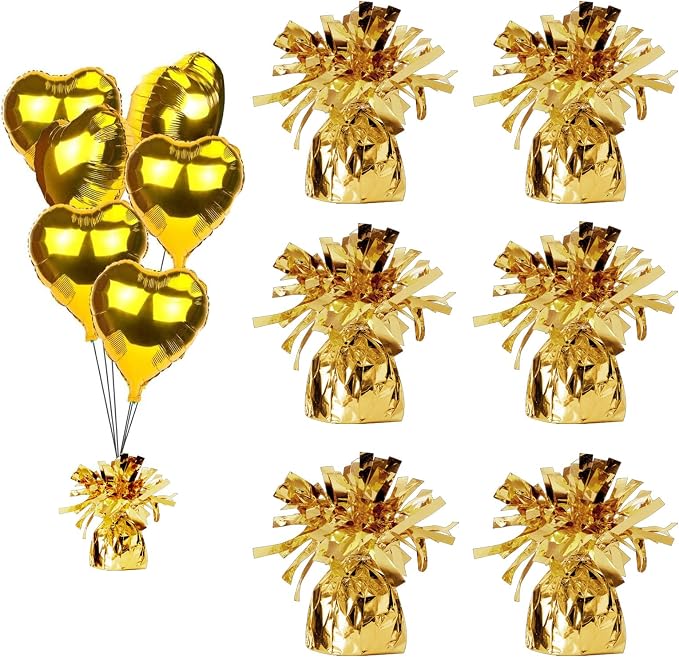Balloon Weights Gold 6Pcs | Perfect by Unknown
