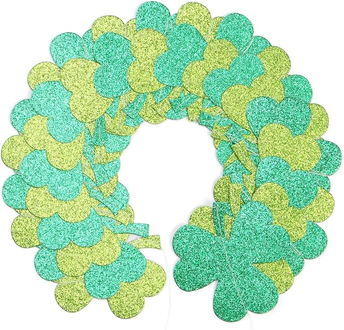 St-Saint Patricks-Day Decorations Shamrock Green-Garland - 35ft St. Patrick's - Image 3