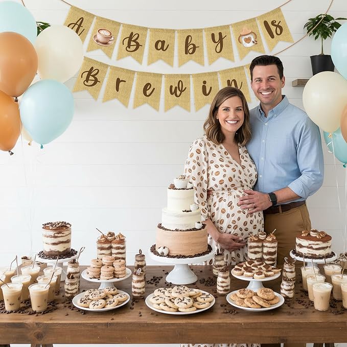 ANGOLIO Coffee Banner for Baby Shower Party - Image 2