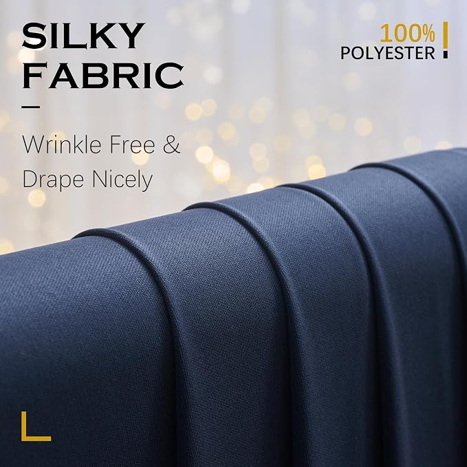 10ft×12ft Navy Blue Backdrop Curtain - Image 3