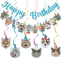 Cat Birthday Decorations, Cute Cat Birthday Banner by Unknown