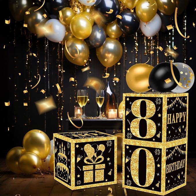 80th Birthday Decorations Boxes - Image 9