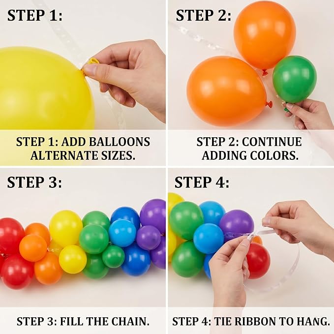 Jenlion 154pcs Balloon Garland Arch Kit, Different Sizes 18 12 10 5 Inch - Image 5