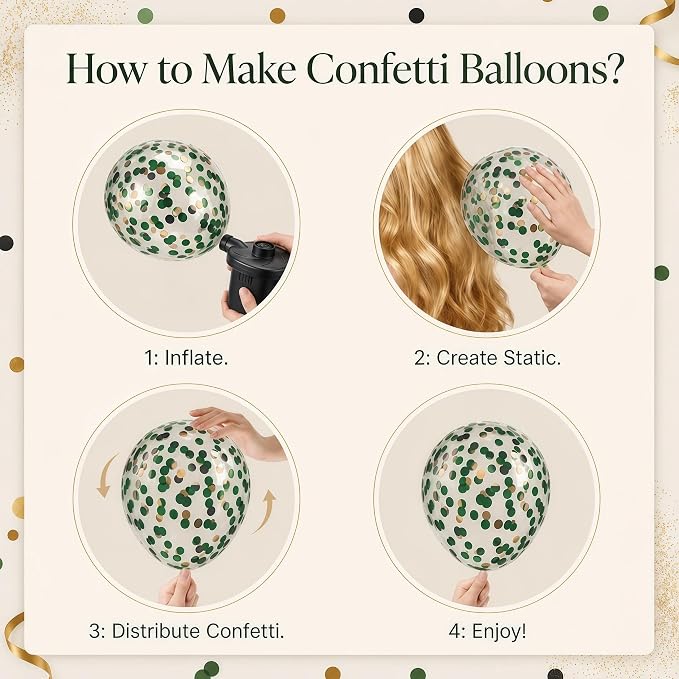 Hiins Green Brown Balloon Stand Kit - Image 6