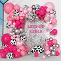 170Pcs Hot Pink Balloon Garland Arch Kit by OuddyParty