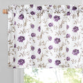 Beauoop Floral Sheer Valance Curtains by Beauoop