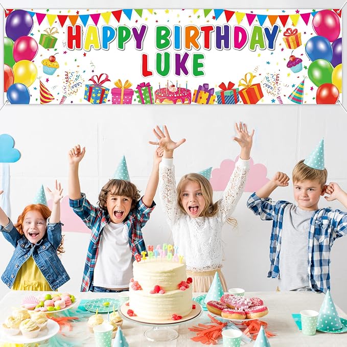 Lonfliness Personalized Birthday Banner Happy Birthday Party Decor Custom DIY - Image 7