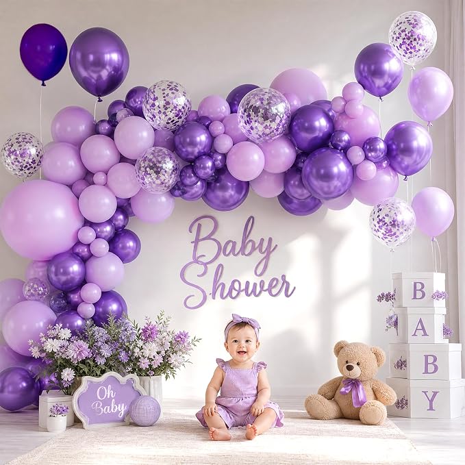 Purple Shades Balloons Garland Arch Kit - Image 5
