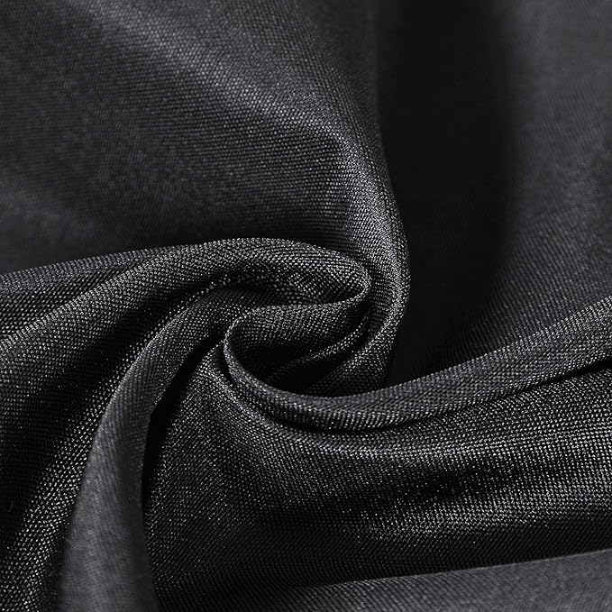 Rectangle Tablecloth 60x120 inch Washable Polyester Fabric Table Cloth for Wedding Party Dining Banquet Decoration（6 Pack 60x120, Black）