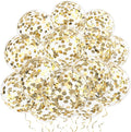 VHUWE Champagne Gold Confetti Balloons 25 Pcs, 12 Inch Thickened Clear Latex by VHUWE