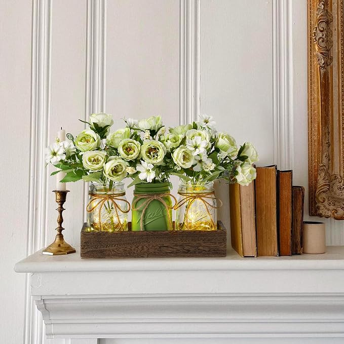 3 Pcs Mason Jar Centerpiece Table Decorations - Image 6