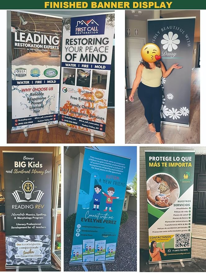 TFEN-Made in USA-Custom Aluminum Retractable Banner 23"x66", - Image 6