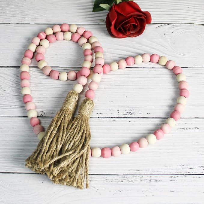 CVHOMEDECO. Wood Beads Garland - Image 2