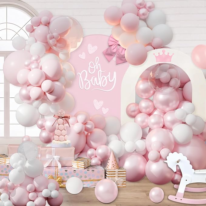 CROSSFINGERS Pink Balloon Arch Kit - Image 4