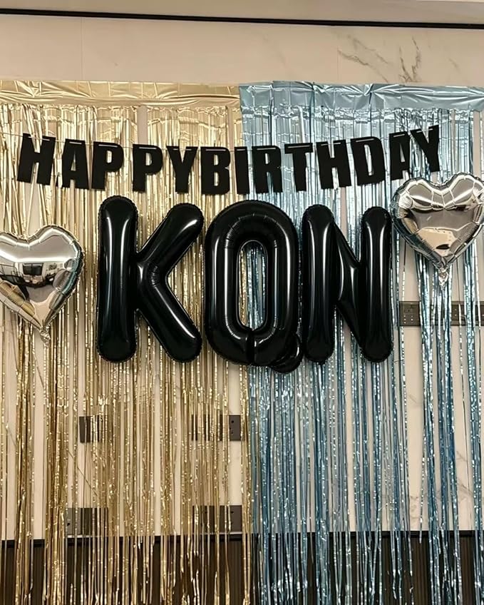 40 Inch Black Letter R Foil Balloon, Large Jumbo Mylar Helium Alphabet Balloon - Image 7
