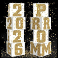 Queekay 8 Pcs Prom Column Standup Photo Booth Decorations 2026 Prom Backdrop by Queekay