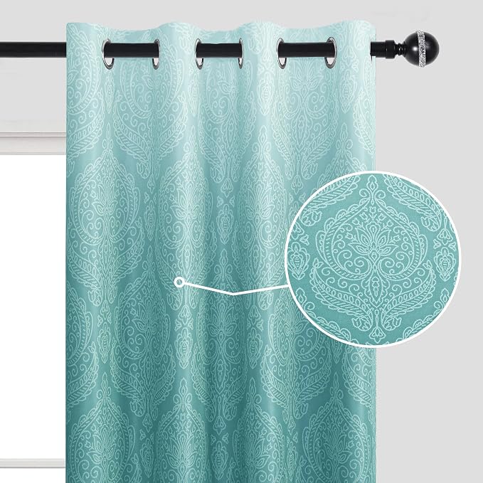 DWCN 100% Blackout Curtains for Bedroom 54 Inch Long - Image 4