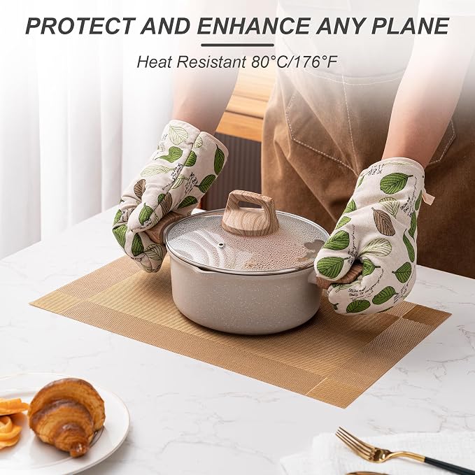 Placemats Set of 6 Washable Indoor | Outdoor Vinyl Place Mats - Image 5