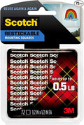 Scotch Restickable Squares, Remove Cleanly, Photo-Safe Adhesive, Mess-Free by Unknown