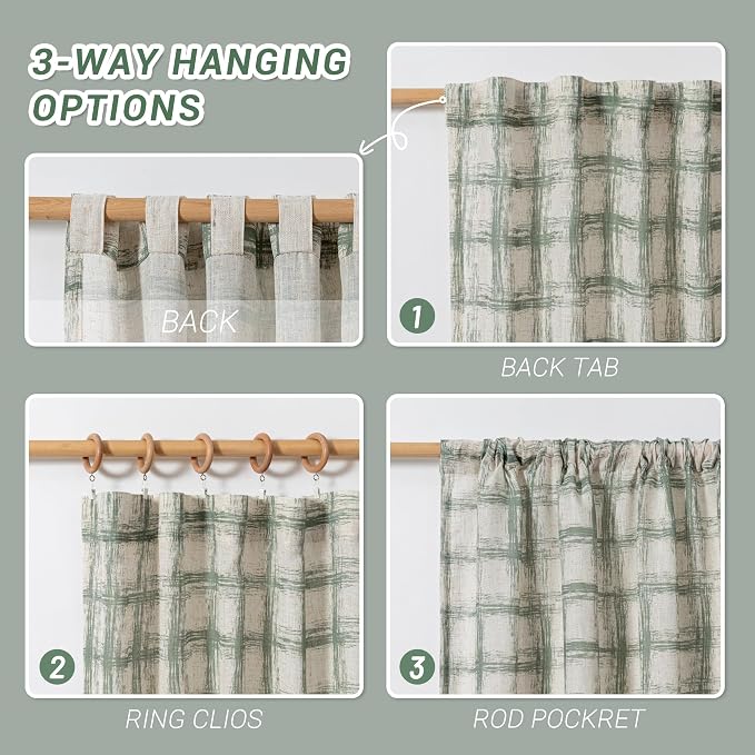 MYSKY HOME Living Room Curtains Nice Vertical Elegant Style - Image 4