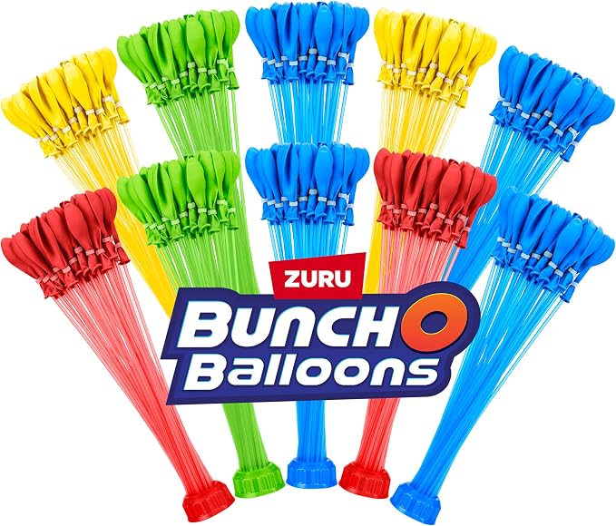 Original Bunch O Balloons Multi-Colored 330+ Rapid-Filling Self-Sealing Water by BunchOBalloons