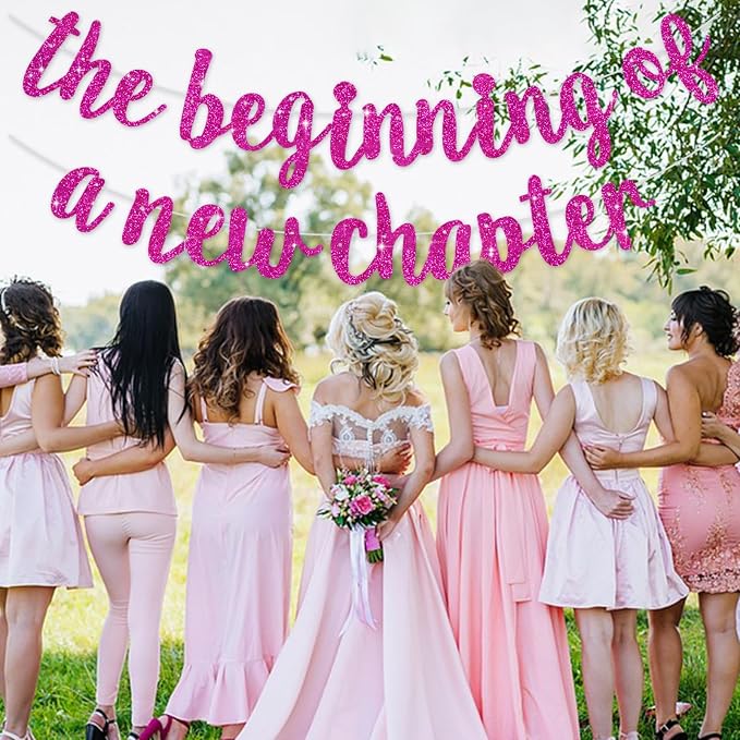 BEISHIDA Rose Red Pre-Strung Glitter The Beginning of A New Chapter Banner | - Image 6