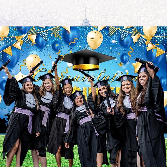 Large Grad Congratulations Banner Graduation Decorations Class of 2026 | 72x44 - Image 5