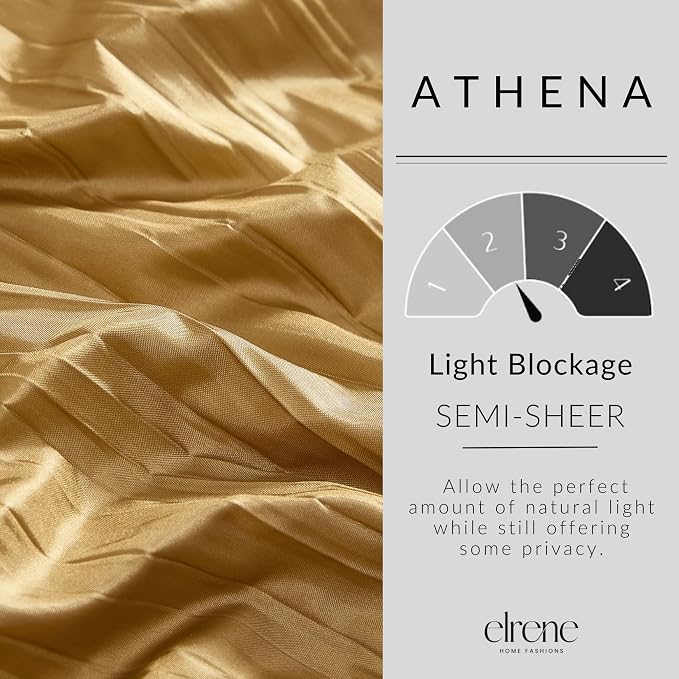 Athena Faux Silk Window Curtain and Scarf Set - Image 4