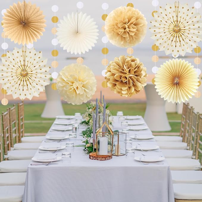 Vlipoeasn Champagne Gold Retirement Decorations - Image 6