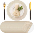 Geosar Disposable Paper Placemat Cotton Woven Look 13'' by Geosar