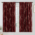 Yakamok Blackout Curtains 63 inch Length Living Room Thermal Insulated Gold by Yakamok