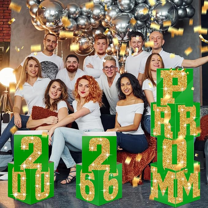 Queekay 8 Pcs Prom Column Standup Photo Booth Decorations 2026 Prom Backdrop - Image 6