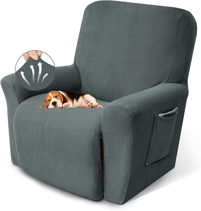 Recliner Chair Covers, 1-Piece Lazy Boy Recliner Covers, Furniture Protector & by KEKUOU